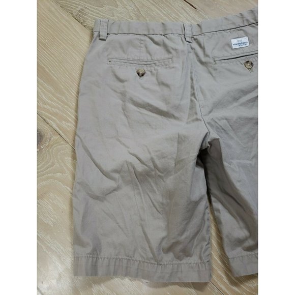 Vineyard Vines Boys Size 16 YOUTH Bermuda Shorts 100% Cotton Khaki Tan - Picture 8 of 8